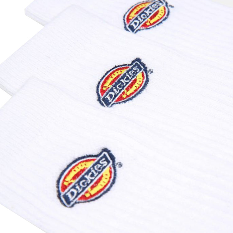 VALLEY GROVE SOCK - Set da Tre Paia di Calzini Bianchi DK0A4X 82WHX1 DICKIES 