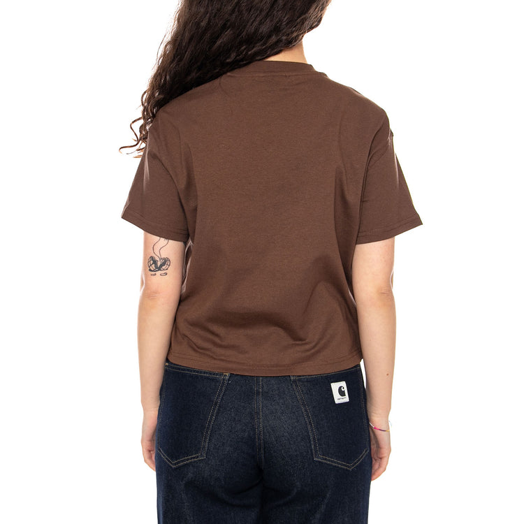 OAKPORT BOXY SS TEE Timber Brown - Maglietta Girocollo Donna Marrone DK0A4Y8L 0TB1 DICKIES 