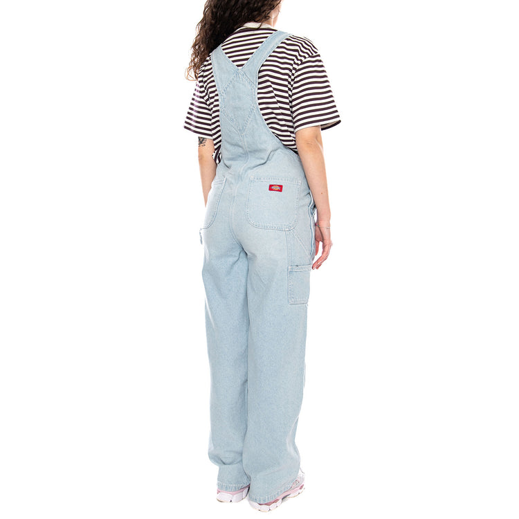 Loose Denim Bib W Fog Blue - Salopette Donna Denim Jeans Blu DK0A88EC 0FE1 DICKIES 