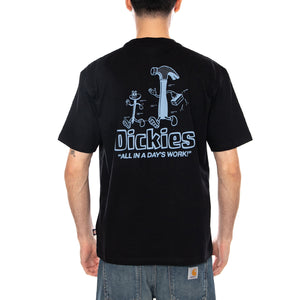 FAIRLAWN SS TEE BLACK - Maglietta Girocollo Uomo Nera DK0A88GE BLK1 DICKIES 