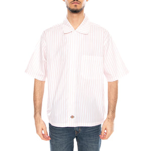 Venedocia Stripe Shirt White Stripe - Camicia Maniche Corte Uomo Bianca DK0A88GU 0WH DICKIES 