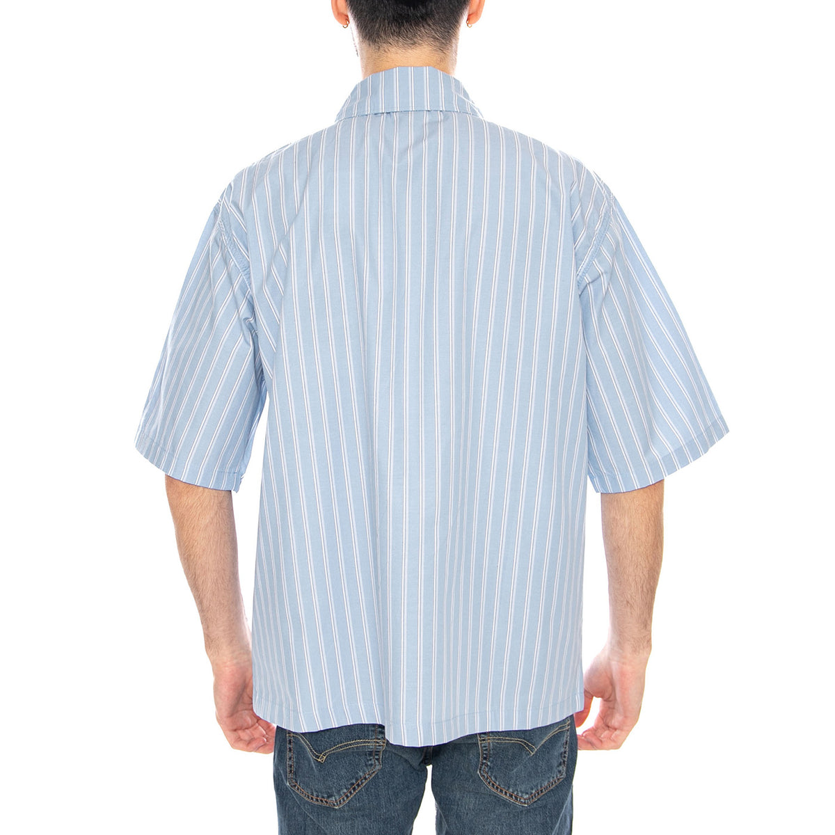 Venedocia Stripe Shirt Navy Stripe - Camicia Maniche Corte Uomo Blu DK0A88GU L39 DICKIES 