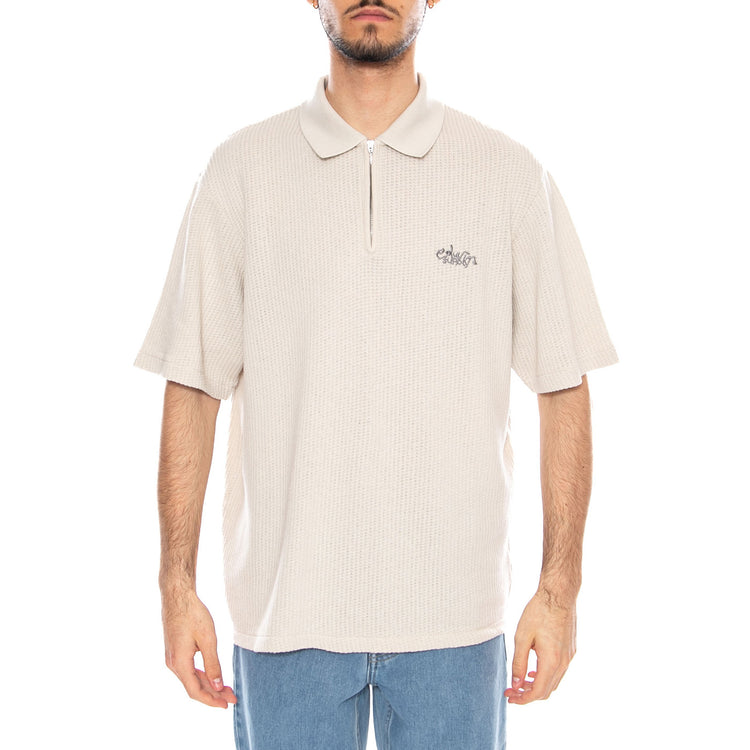 Rick Polo Glacier Grey - Polo con Zip Uomo Grigia I036581.21M.67. 21M.67 EDWIN 