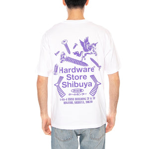 HARDWARE STORE SHIBUYA TS - Maglietta Girocollo Uomo Bianca I036639.02.67. 02,67 EDWIN 