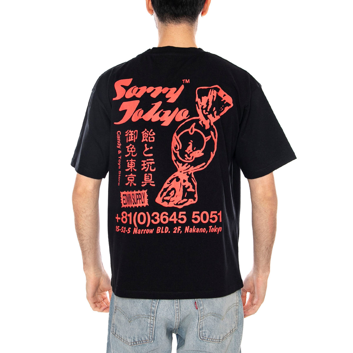SORRY TOKYO TS - Maglietta Girocollo Uomo Nera I036640.89.67. 89,67 EDWIN 