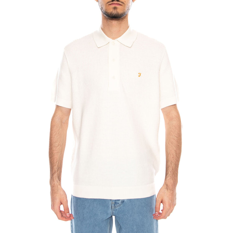Thornley Knitted Ecru - Polo Uomo Ecru F4GSG024 280 FARAH 