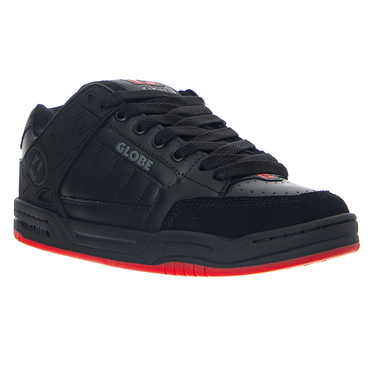 Tilt Black/Red/Charcoal - Scarpe Stringate Uomo Nere GBTILT 10801 GLOBE 