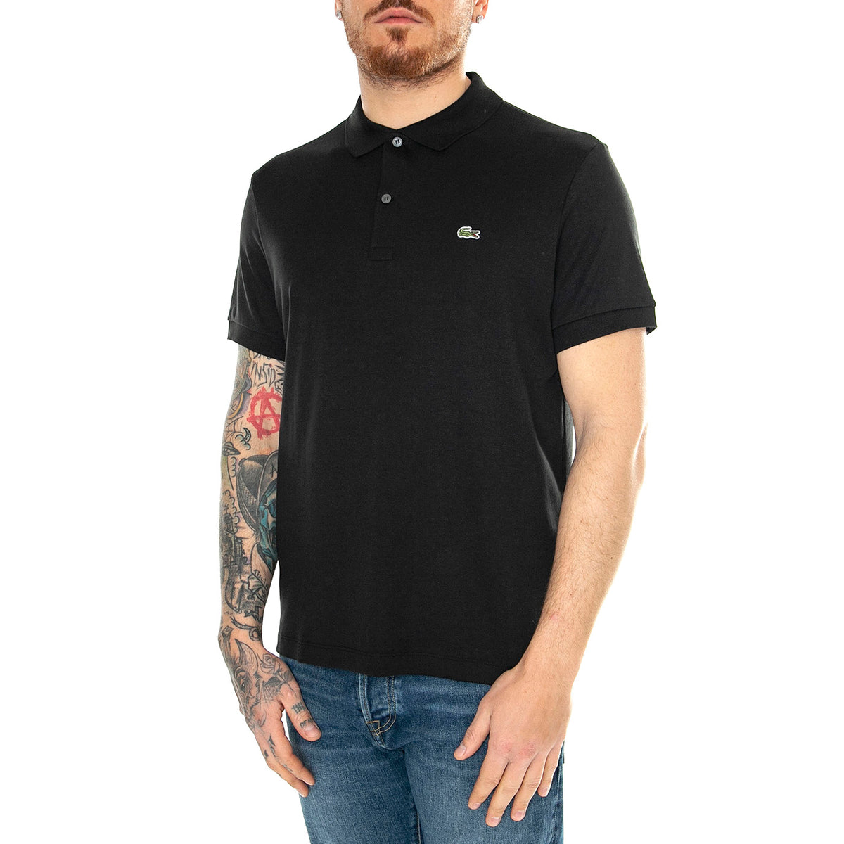 Polo Uomo Nera Lacoste - Maglietta Manica Corta con Logo DH2050 031 LACOSTE 