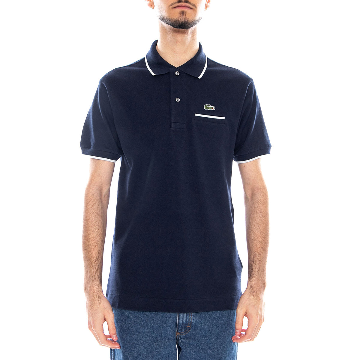 Maglietta M/C - Polo Lacoste con Logo Uomo Blu PH9838 HHW LACOSTE 