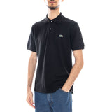 Men's Lacoste Polo Shirt with Logo - Black