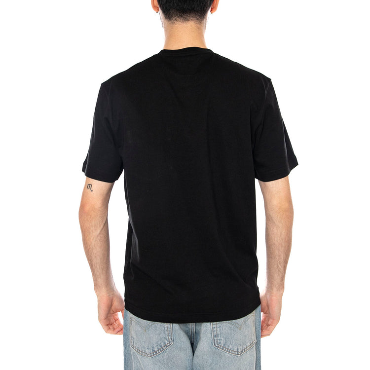 T-SHIRT BLACK - Maglietta Girocollo Uomo Nera TH2827 031 LACOSTE 