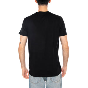 T-SHIRT BLACK - Maglietta Girocollo Uomo Nera TH6709 031 LACOSTE 