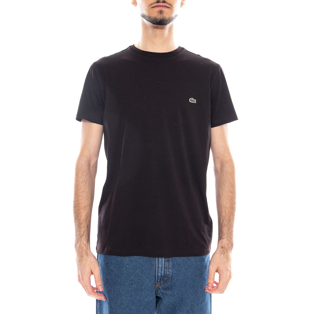 T-Shirt - Maglietta Girocollo Lacoste Uomo Nera TH6709 3LA LACOSTE 