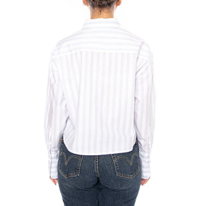 CUFFED SHIRT HALOGEN STRIPE - Camicia Donna Bianca 112376967 BL LEE 