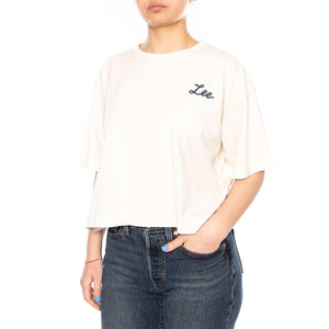 GOOD DAY LEE ECRU - Maglietta Girocollo Donna Bianca 112377770 WHT LEE 