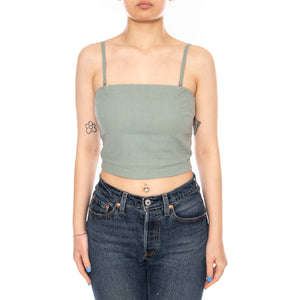 STRAPPY TANK DESERT SAGE GREEN - Canotta Donna Verde 112378263 GRN LEE 