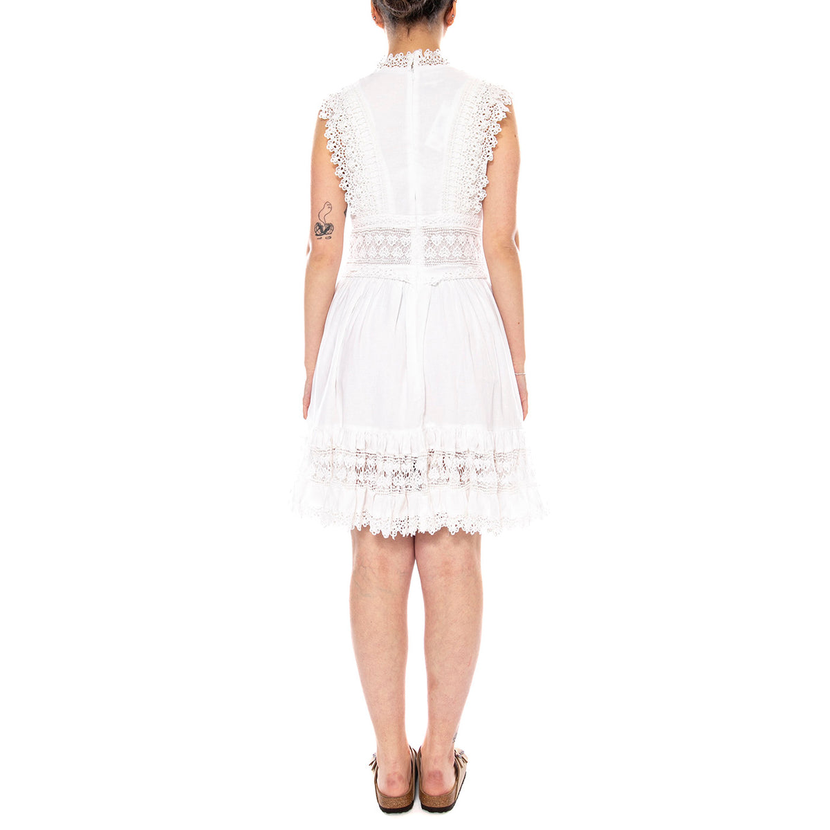 BOHEMIAN DRESS BRIGHT WHITE - Abito Donna Bianco 112380547 WHT LEE 