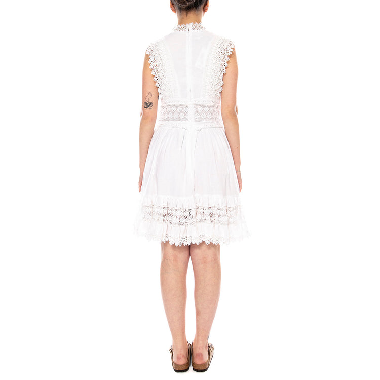 BOHEMIAN DRESS BRIGHT WHITE - Abito Donna Bianco 112380547 WHT LEE 