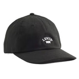 Lazy Girl Logo Cap - Caviar Seersucker Black - Baseball Cap LEVIS ACCESSORIES