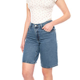 Baggy Dad Jort - We Did It - Shorts Mujer Azul Mujer LEVIS