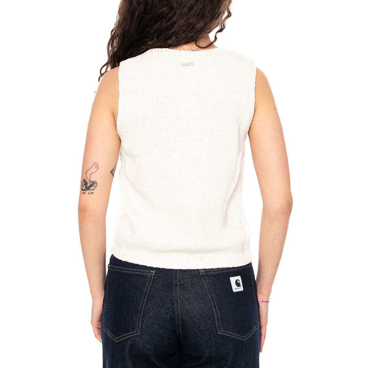 Helen Mini Boucle Vest - Tofu Cotton - Gilet Donna Bianco 005AB 0000 LEVIS 