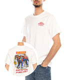 SS Relaxed Fit Tee - Coastal Creative Fresh And Smooth Pumice Stone - T-shirt Col Rond Homme Blanc avec Imprimé Homme LEVIS