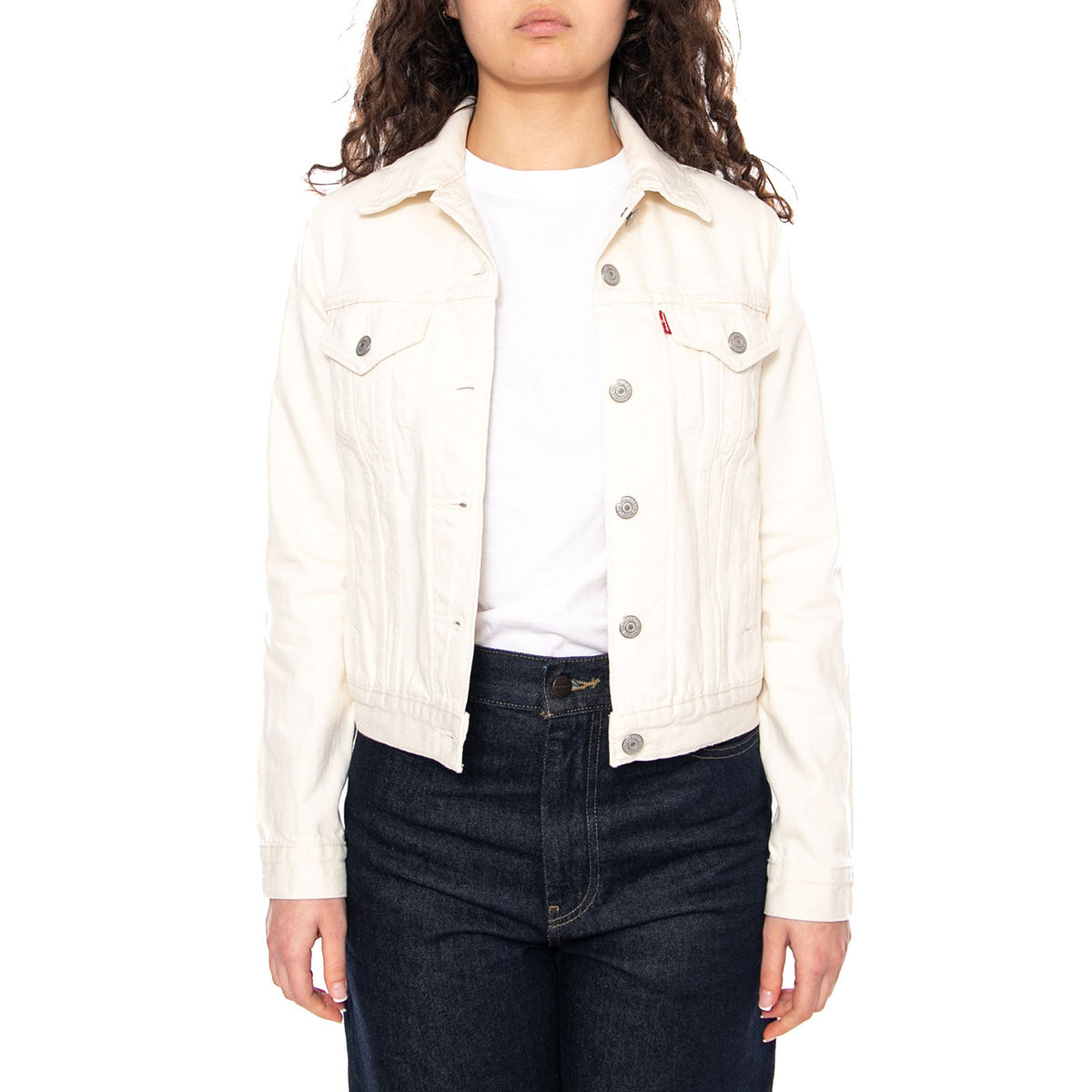 TRUCKER JACKET WHITE - Giacca Donna Bianca 29945  LEVIS 
