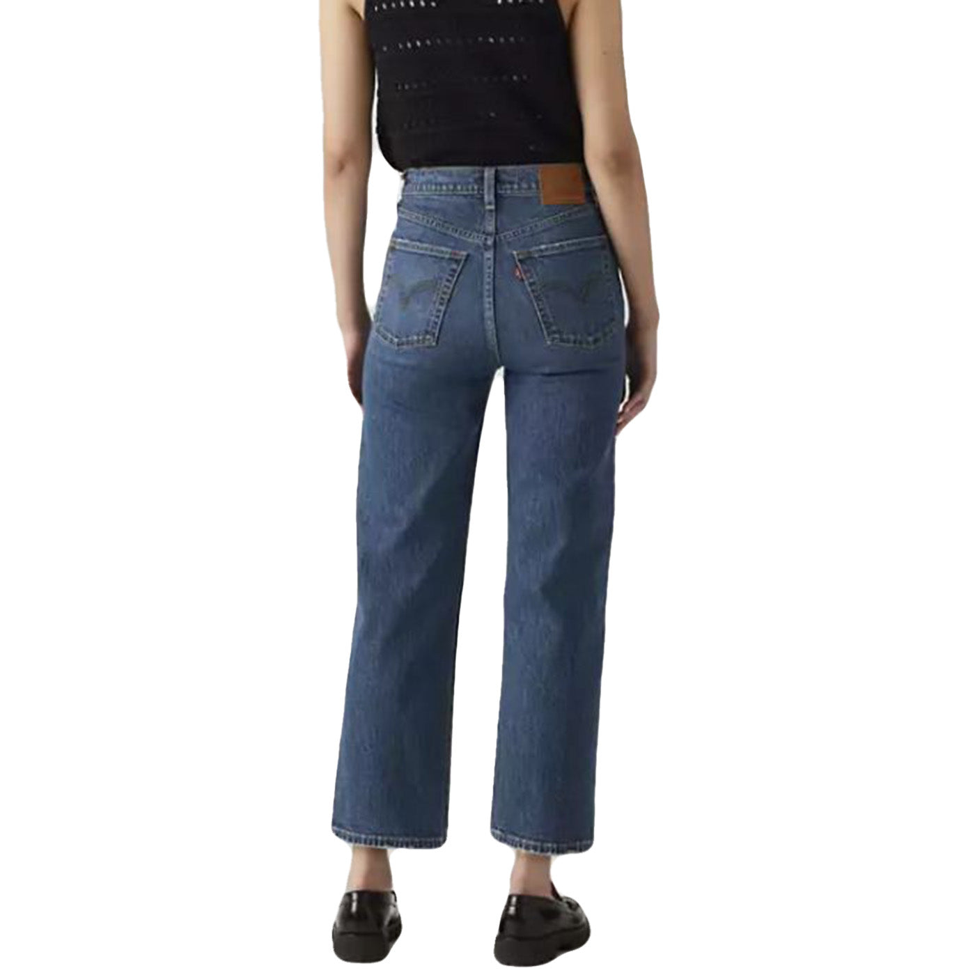 RIBCAGE STRAIGHT ANKLE DARK WASH - Pantaloni Denim Jeans Donna Blu 72693 0218 LEVIS 