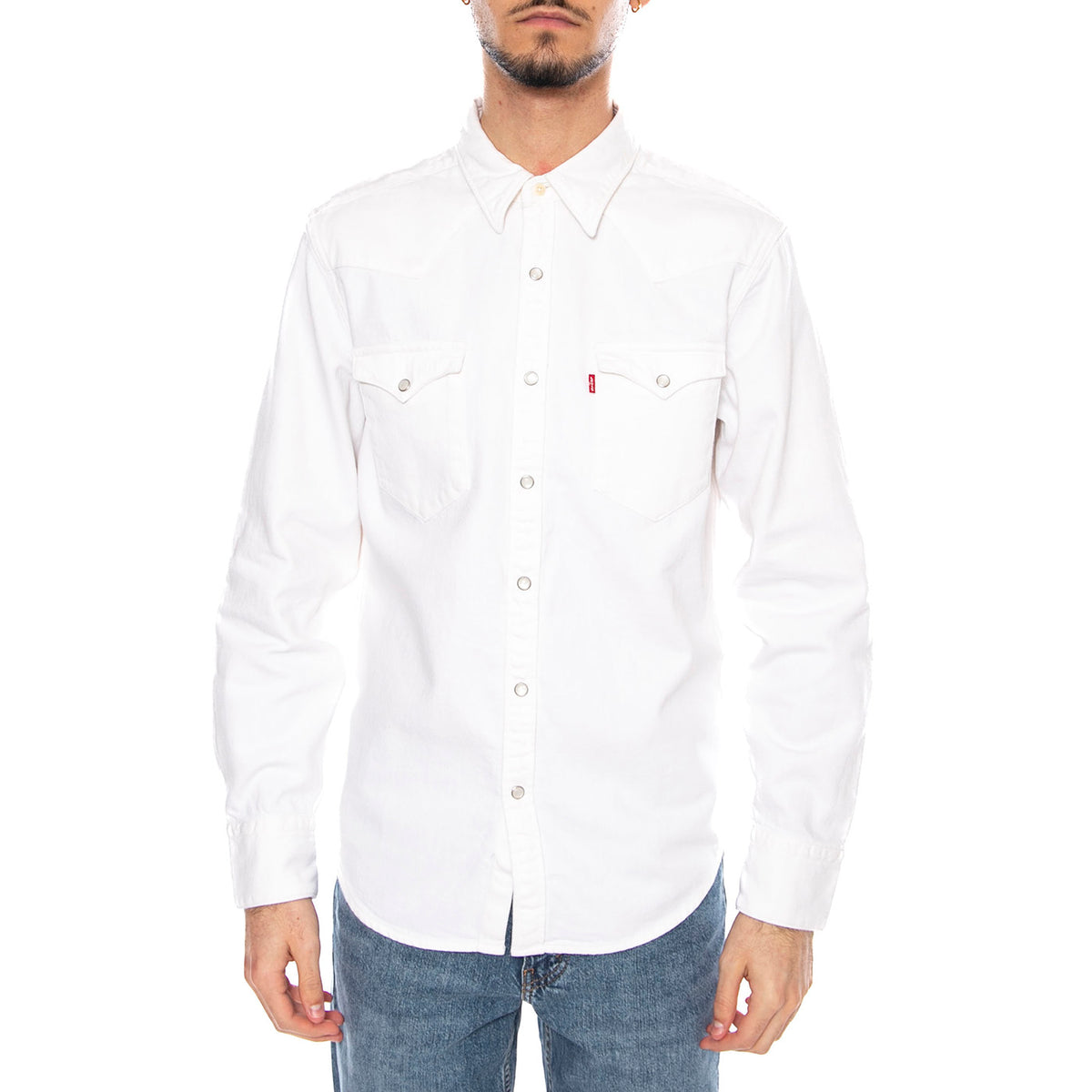Barstow Western Standard - Cloudy Skys - Camicia Uomo Bianca 85744 0119 LEVIS 