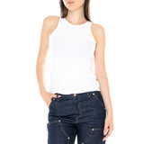 ESSENTIAL RACER TANK CAVIAR RIB NEUTRAL - White Women's Tank Top LEVIS