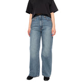 RIBCAGE WIDE LEG - Women's Blue Denim Jeans LEVIS