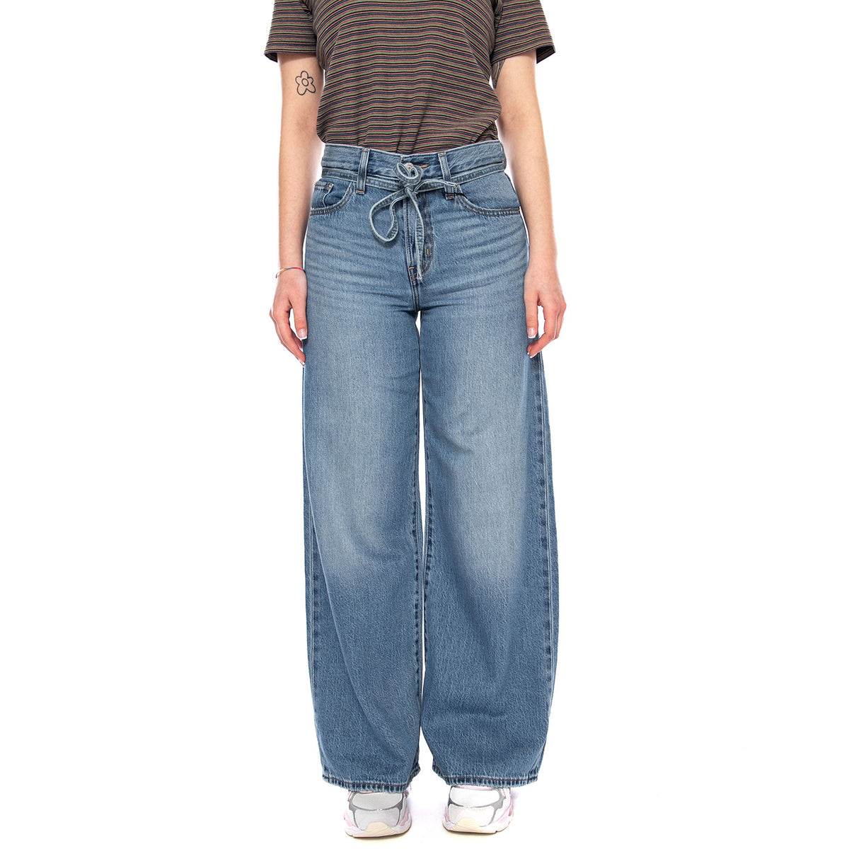 XL Straight - Good Grades Tencel Med Indigo - Pantaloni Denim Jeans Donna Blu A8701 0041 LEVIS 