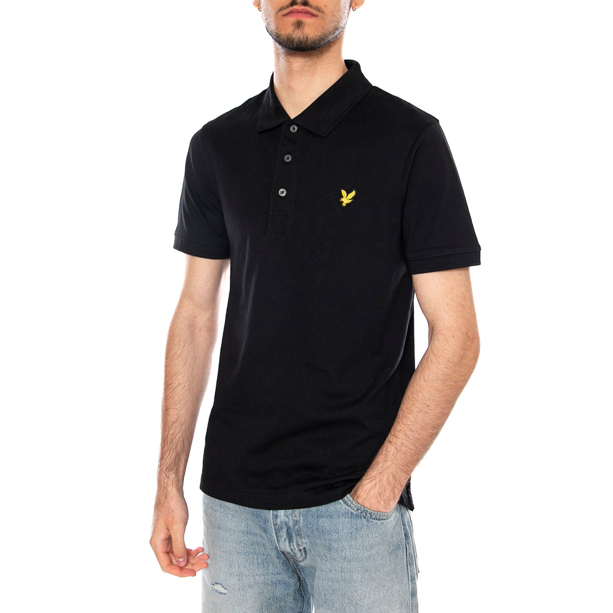 JERSEY POLO SHIRT - Polo Uomo Nera SP1890V Z86 LYLE & SCOTT 