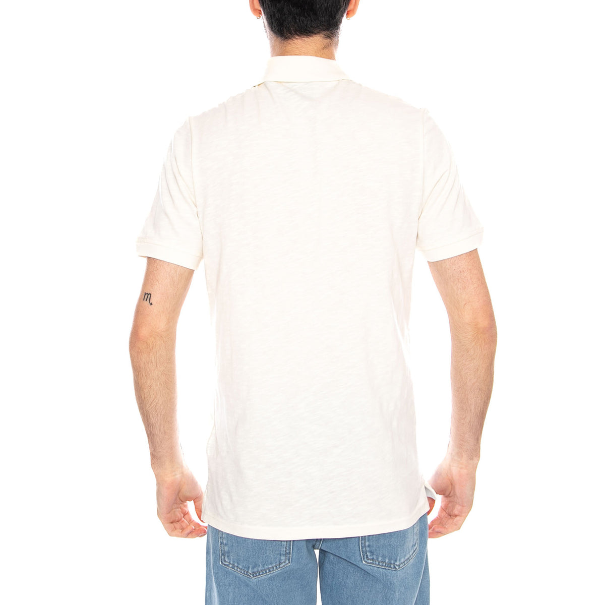 Fine Slub Polo Shirt Ice Cream - Polo Uomo Crema SP2401V Y12 LYLE & SCOTT 