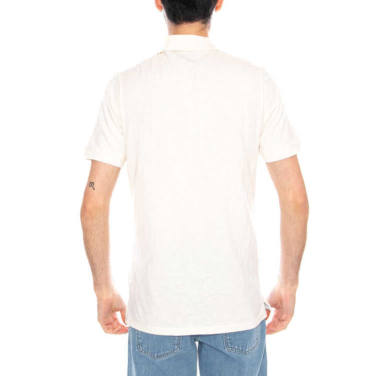Fine Slub Polo Shirt Ice Cream - Polo Uomo Crema SP2401V Y12 LYLE & SCOTT 