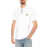 PLACKET TIPPED POLO SHIRT - Polo Homme Blanc Homme LYLE & SCOTT