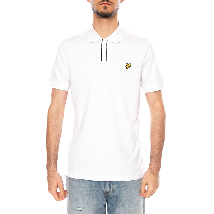 PLACKET TIPPED POLO SHIRT - Polo Uomo Bianca SP2409V 626 LYLE & SCOTT 