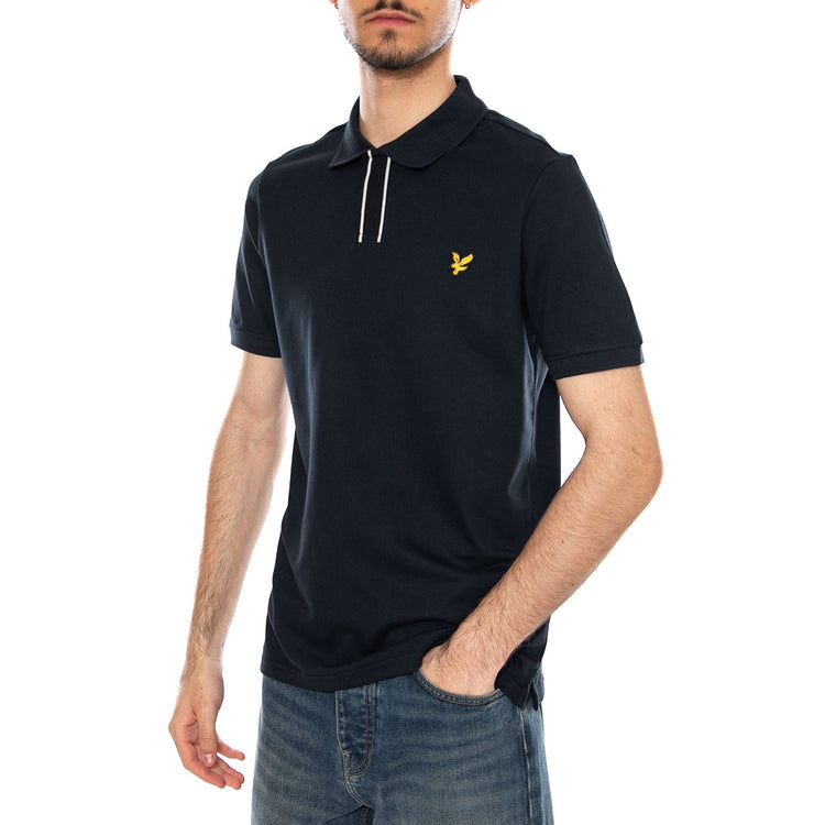 PLACKET TIPPED POLO SHIRT DARK NAVY - Polo Uomo Blu SP2409V Z27 LYLE & SCOTT 