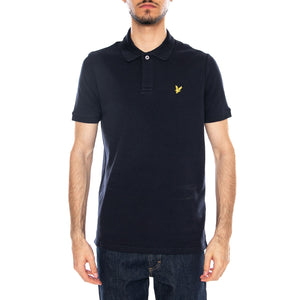 Jacquard Tipped Polo Shirt Dark Navy - Polo Uomo Blu SP2414V Z27 LYLE & SCOTT 
