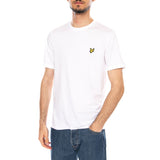 Plain - Men's White Crew Neck T-Shirt Men LYLE & SCOTT