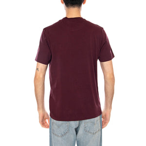 Mens Plain T-Shirt - Jet Black - Maglietta Girocollo Uomo Burgundy TS400VOG Z56 LYLE & SCOTT 