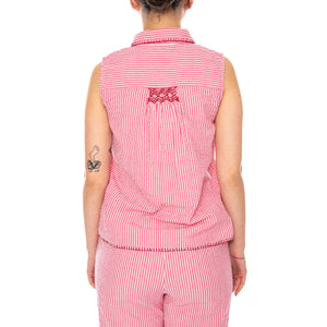S/S BLOUSES-TOP PINK - Top Smanicato Donna Rosa 4.62.125.26 306 MD'M 