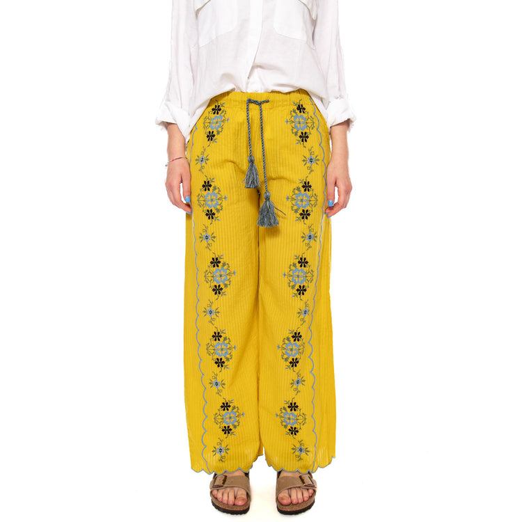 TROUSERS AMBER - Pantaloni Larghi Donna Arancio 4.73.073.33 170 MD'M 