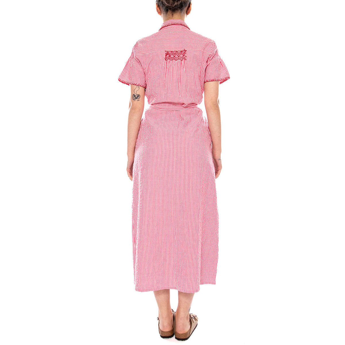 DRESSES PINK WHITE - Abito Donna Lungo Rosa 4.75.125.25 306 MD'M 