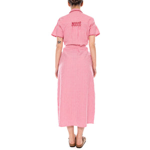 DRESSES PINK WHITE - Abito Donna Lungo Rosa 4.75.125.25 306 MD'M 