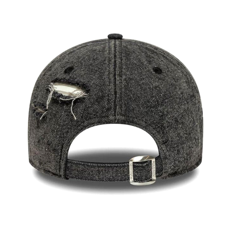 9FORTY® NEW YORK YANKEES BLACK ACID WASH DENIM - Cappellino con Visiera Denim Jeans Nero 60856239 AWD NEW ERA 