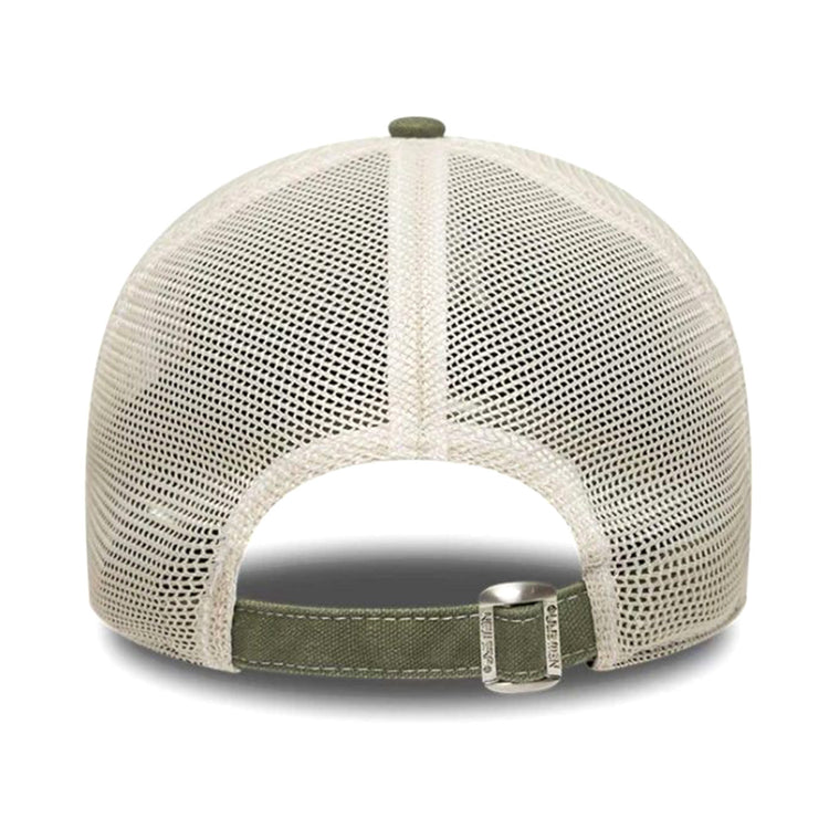 COTTON CANVAS 9TWENTY® TRUCKER NEW YORK YANKEES GREEN - Cappellino con Visiera Verde<BR/><BR/> 60856386 NOV NEW ERA 