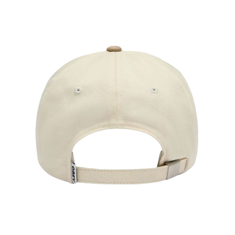 Obey Design Studios 5 Panel Strapback Pale Khaki Multi - Cappellino con Visiera Beige 100490151 PKH OBEY 