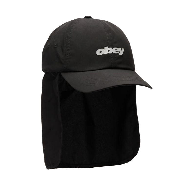 Obey Sahara 6 Panel Trail Cap Black - Cappellino con Visiera Nero 100580442 BLK OBEY 