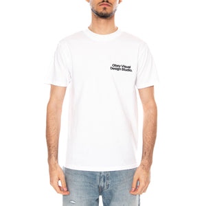OBEY VISUAL DESIGN STUDIO TEE - Maglietta Girocollo Uomo Bianca 165264305 WHT OBEY 